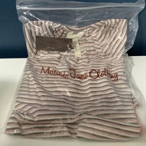 Matilda Jane Pink and White Striped Girls Top